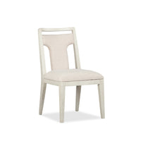 Magnussen Home Lorelei Misty Cloud Extendable 54" Round Dining Table With 2 Side Chairs And 2 Host Chairs