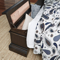 Pulaski Caldwell Smoked Molasses King Storage Bed With 2 Nightstands