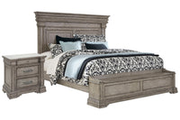 Pulaski Madison Ridge Heritage Taupe King Storage Bed With Nightstand