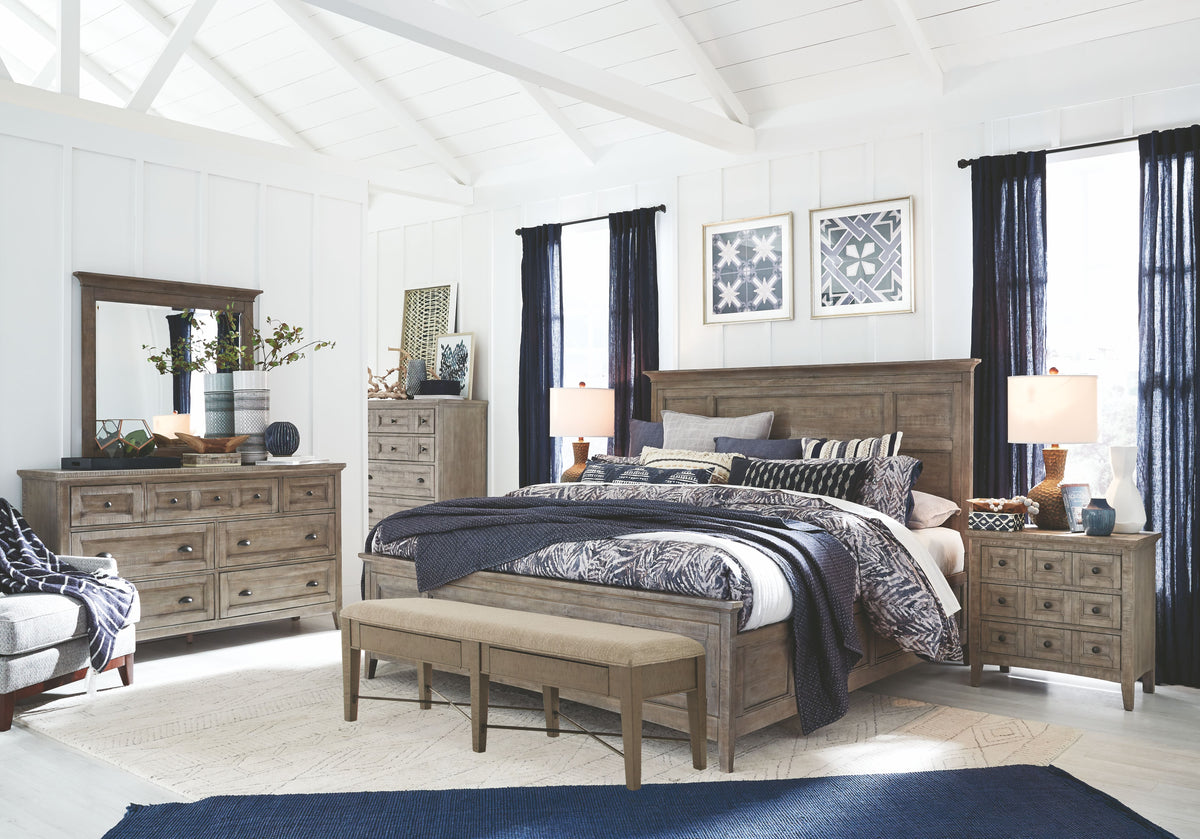 Magnussen Home Paxton Place Dovetail Grey Queen Panel Bed