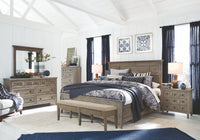 Magnussen Home Paxton Place Dovetail Grey Queen Panel Bed