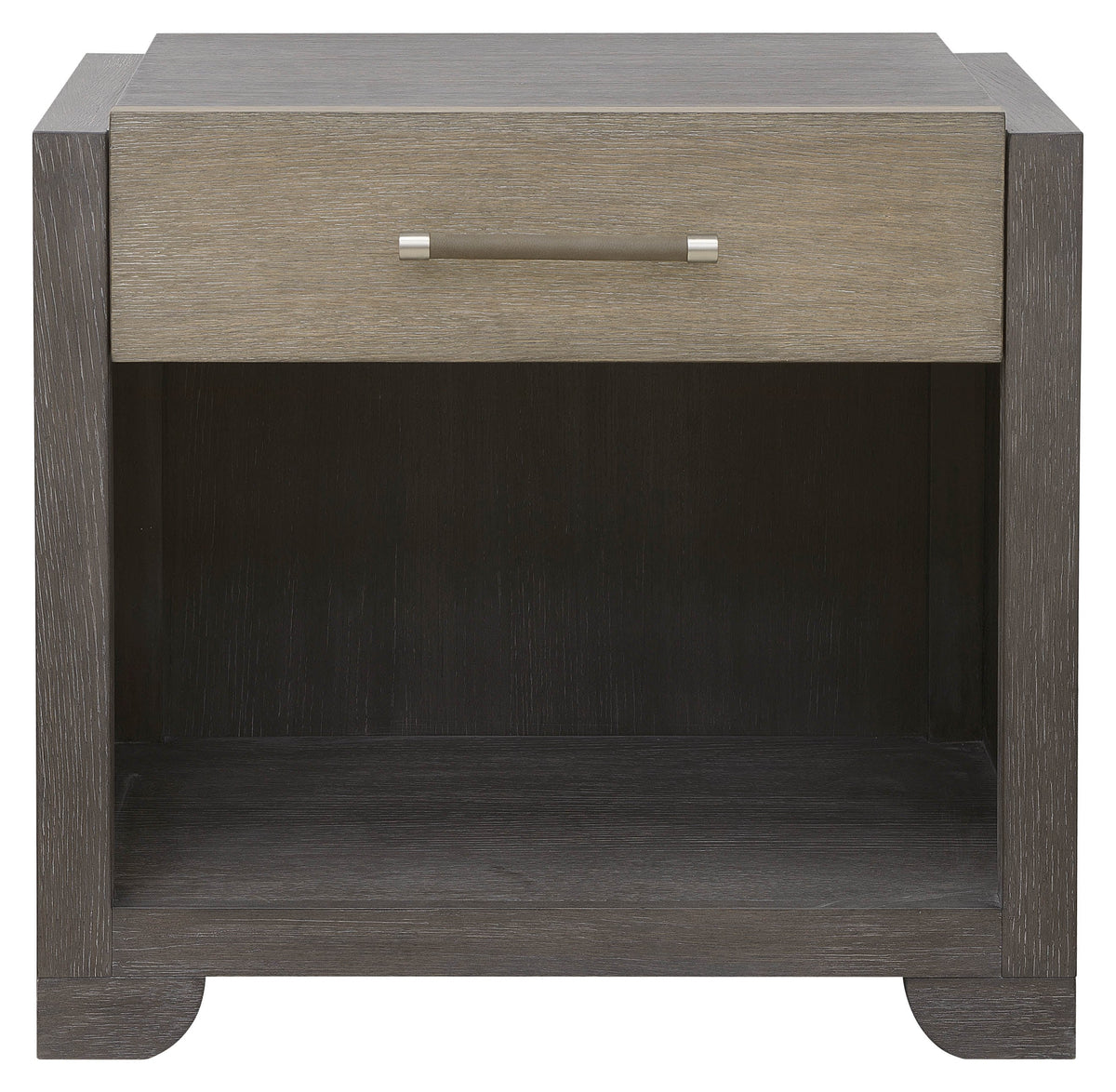 Pulaski Anderson Park Moose Trail And Frontier Brown California King Upholstered Panel Bed 2 Open Nightstands Drawer Dresser With Mirror And Drawer Chest