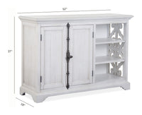Magnussen Home Bronwyn Alabaster Writing Desk With Printer Stand And Bookcase