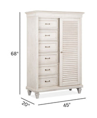 Magnussen Home Newport Alabaster Gentleman'S Chest