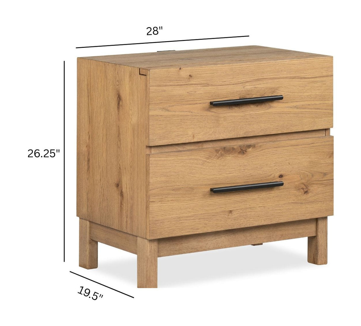 Magnussen Home Davenport Rustic Caramel King Panel Bed With 2 Nightstands
