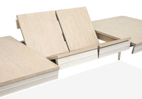 Salt Life Home Echo Isles Sea Pearl And Driftwood Extendable Rectangular Dining Table With 6 Arm Chairs