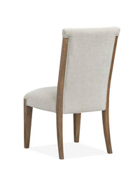 Magnussen Home Plum Creek Sierra Brown Rectangular Dining Table With 2 Upholstered Side Chairs And Bench