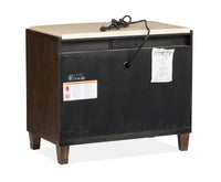 Magnussen Home Rowan Espresso Queen Panel Bed With 2 Door Nightstands