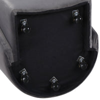 Annie Gray Velvet Barrel Chair w/Casters