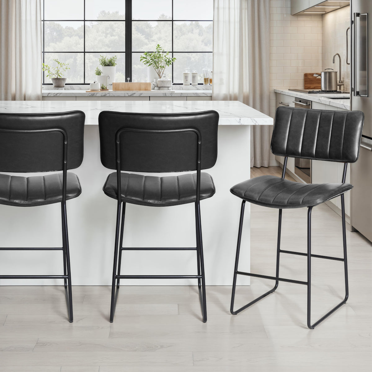 Tribeca Black Counter Stool