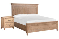 Magnussen Home Harmony Heights Belgium Wheat Queen Panel Bed With Nightstand