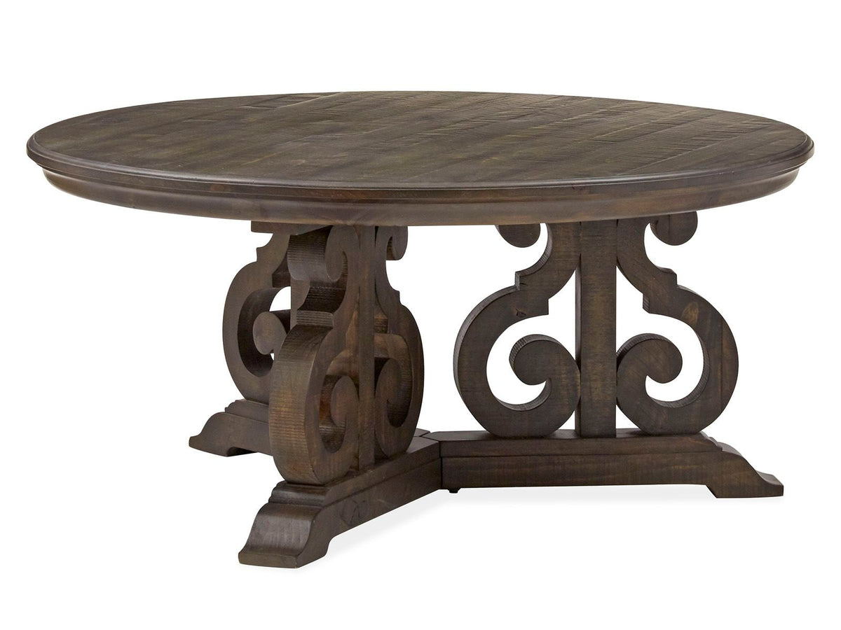 Magnussen Home Bellamy Peppercorn Round Cocktail Table