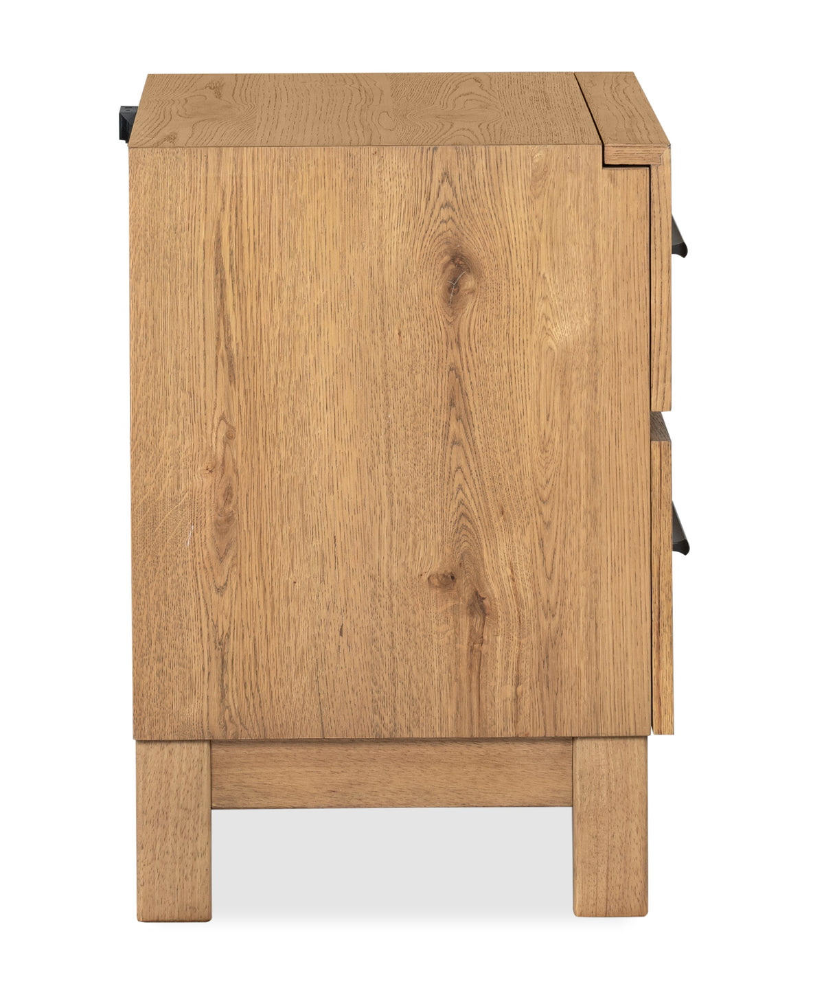 Magnussen Home Davenport Rustic Caramel Queen Panel Bed With 2 Nightstands