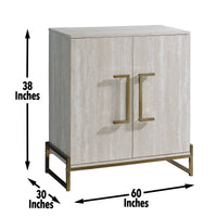 Larkin Faux Marble Wine Cabinet