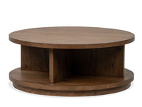 Magnussen Home Oswald Brown Round Cocktail Table With 2 End Tables