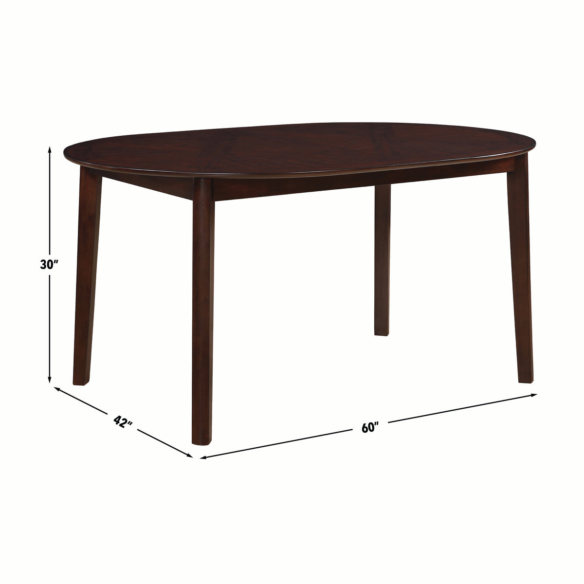 Adrian Oval Table - 5pcs Set (T+4S)