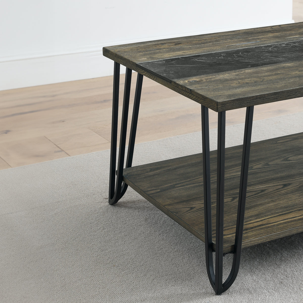 Harper Cocktail Table with Sintered Stone Inlay