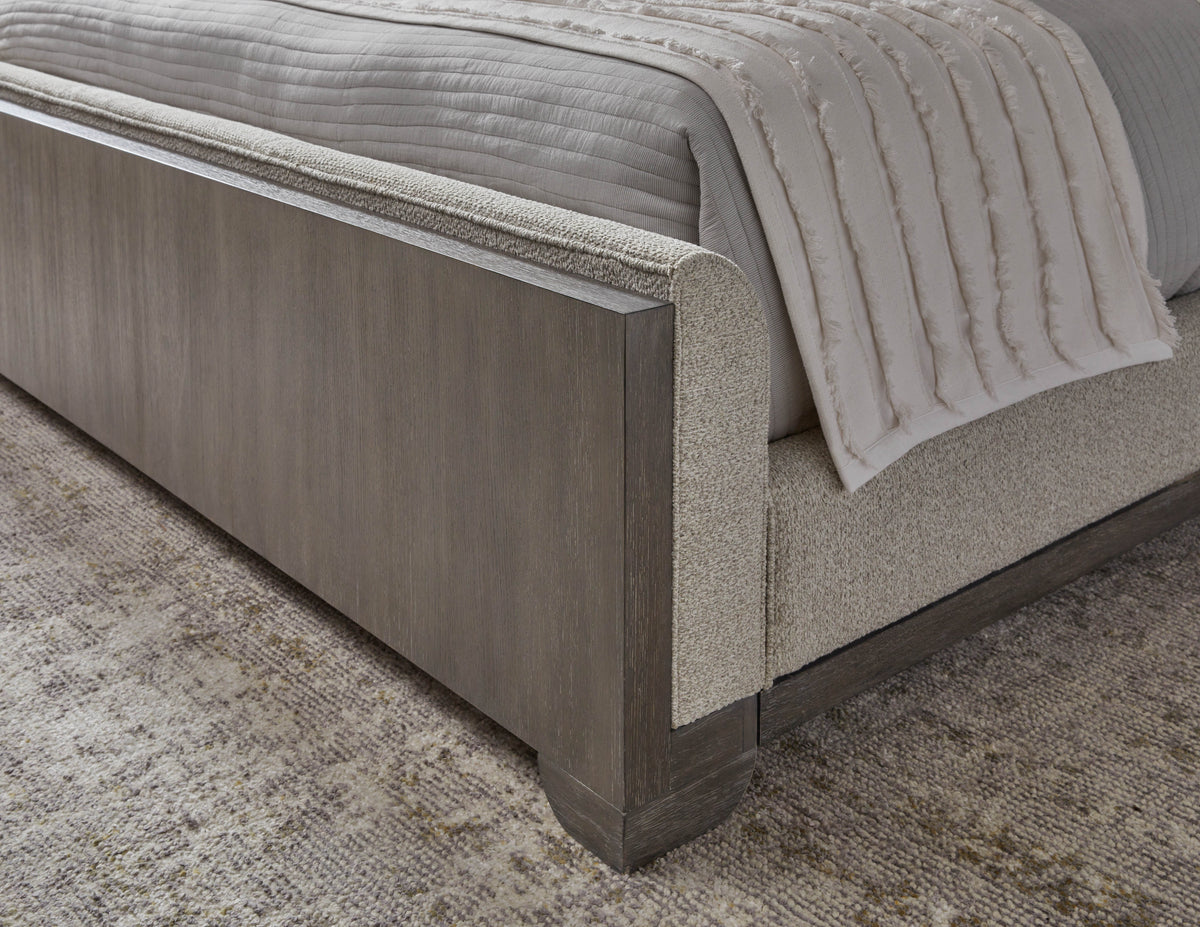 Pulaski Anderson Park Moose Trail And Frontier Brown Queen Upholstered Bed