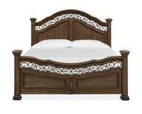 Magnussen Home Durango Willadeene Brown California King Panel Bed With 2 Nightstands