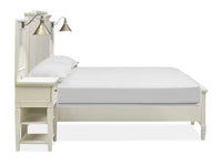 Magnussen Home Willowbrook Egg Shell White California King Upholstered Wall Panel Bed