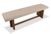 Magnussen Home Marcel Harvest Brown Extendable Trestle Dining Table With 2 Benches And Buffet