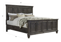 Magnussen Home Calistoga Weathered Charcoal Queen Panel Bed