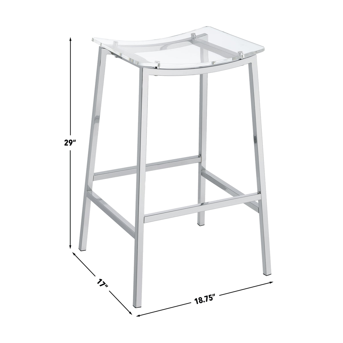 Zena 30 inch Backless Bar Stool