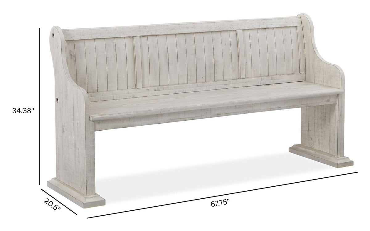 Magnussen Home Bronwyn Alabaster Extendable Rectangular Dining Table With 4 Upholstered Side Chairs Bench Buffet And Dining Cabinet