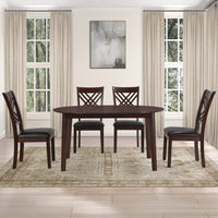 Adrian Oval Table - 5pcs Set (T+4S)