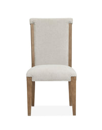 Magnussen Home Plum Creek Sierra Brown Rectangular Dining Table With 6 Upholstered Side Chairs