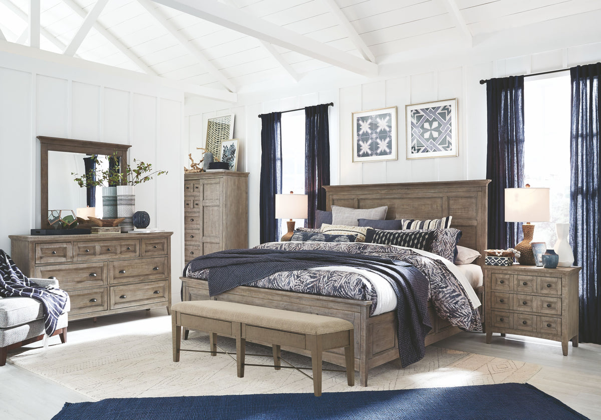 Magnussen Home Paxton Place Dovetail Grey Queen Panel Bed