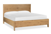 Magnussen Home Davenport Rustic Caramel King Panel Bed With 2 Nightstands