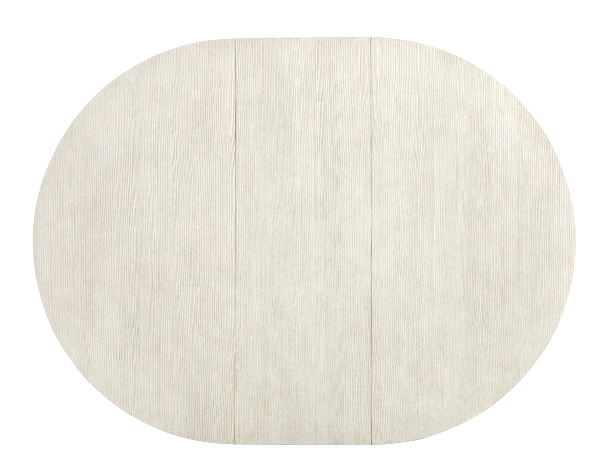 Magnussen Home Lorelei Misty Cloud Extendable 54" Round Dining Table With 2 Side Chairs And 2 Host Chairs