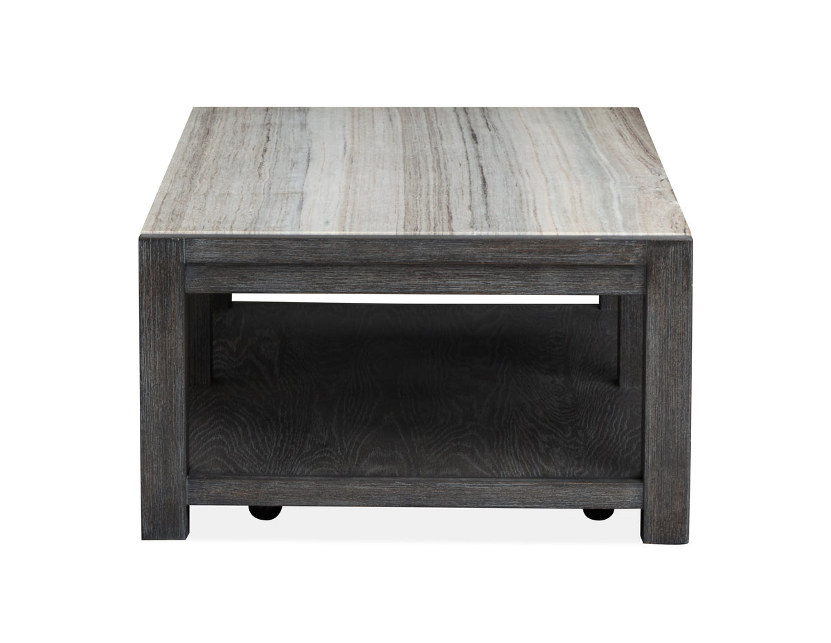Magnussen Home Plum Creek Ravenwood Black Rectangular Cocktail Table With End Table