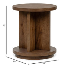 Magnussen Home Oswald Brown Round Cocktail Table With 2 End Tables