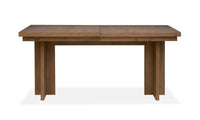 Magnussen Home Marcel Harvest Brown Extendable Trestle Dining Table With 2 Benches And Buffet