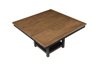 Harington Brown Dining Table with 4 Chairs and Bench