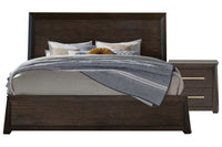Magnussen Home Tauren Coffee Bean Queen Panel Bed With Nightstand