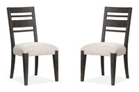 Magnussen Home Plum Creek Ravenwood Black Rectangular Dining Table With 6 Side Chairs