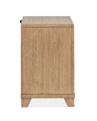 Magnussen Home Coventry Honey Wheat Queen Panel Storage Bed With 2 Nightstands