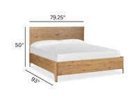 Magnussen Home Davenport Rustic Caramel California King Panel Bed