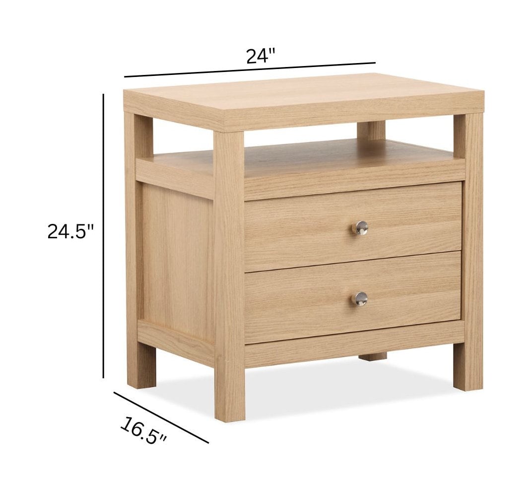 Magnussen Home Merrifield Sandstone Beige King Panel Bed With Nightstand