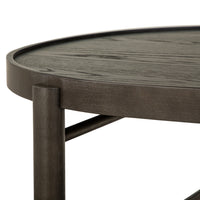 Magnussen Home Hadleigh Black Coffee Bean Shaped Nesting Cocktail Table With Accent End Table