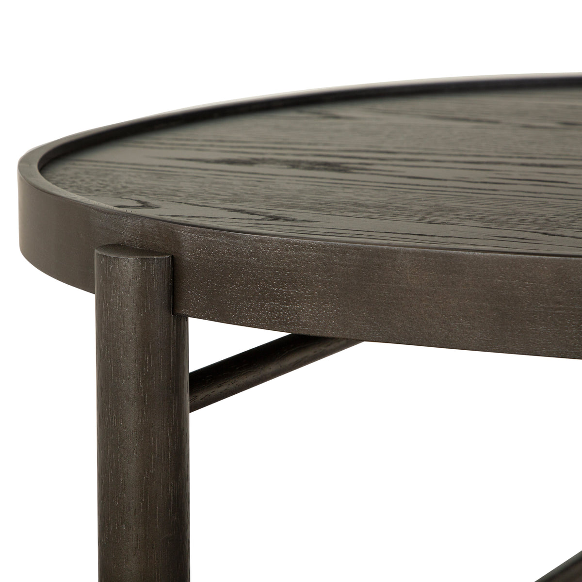 Magnussen Home Hadleigh Black Coffee Bean Shaped Nesting Cocktail Table With End Table
