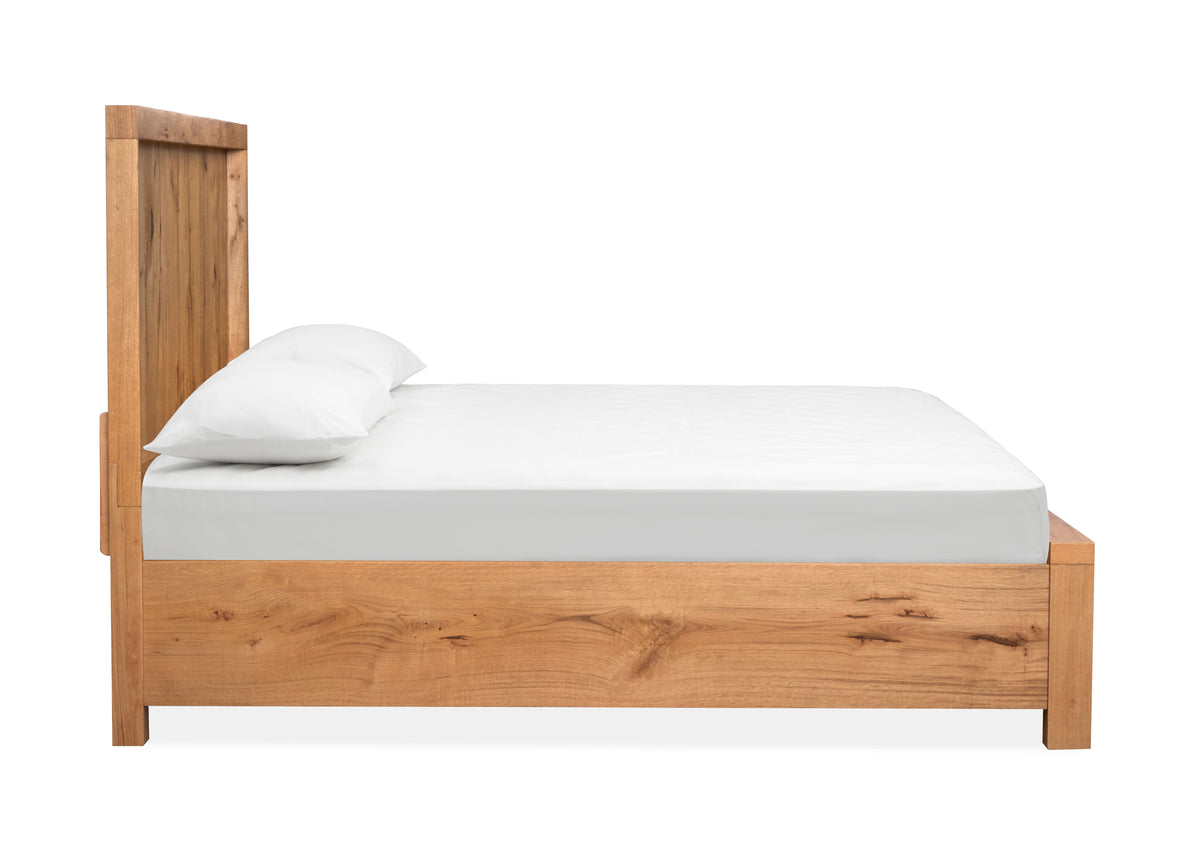Magnussen Home Laramie Honey Wheat King Panel Bed