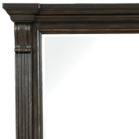 Pulaski Caldwell Smoked Molasses California King Panel Bed 2 Nightstands And Drawer Dresser With Mirror
