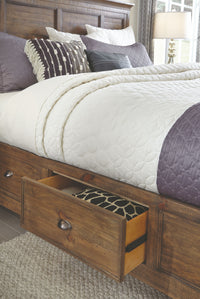 Magnussen Home Bay Creek Toasted Nutmeg King Panel Storage Bed