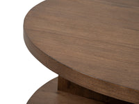 Magnussen Home Oswald Brown Round Cocktail Table With 2 End Tables