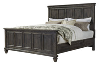 Magnussen Home Calistoga Weathered Charcoal Queen Panel Bed
