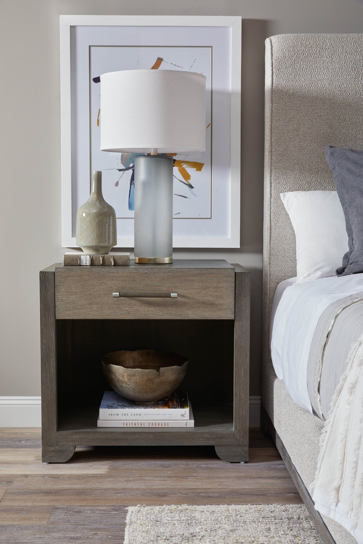 Pulaski Anderson Park Moose Trail And Frontier Brown Open Nightstand